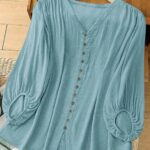 Women fashion Sky blue Top